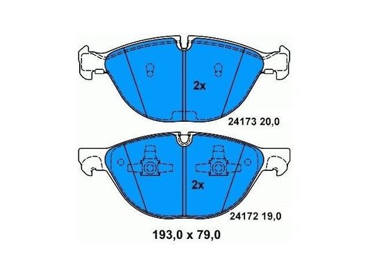 kopen X6 E71 BMW Voorremkussens 34116778048 Roestbestendige online manufacture