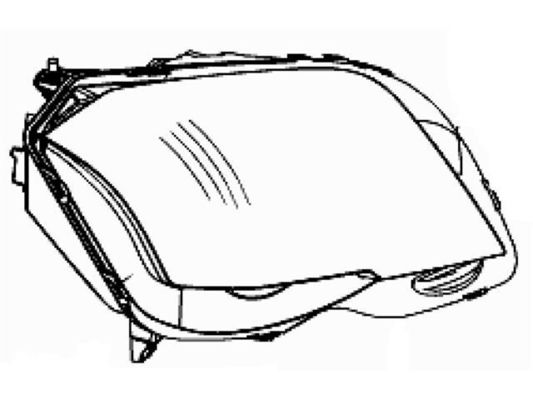 2048208959 koplamp voor MERCEDES-BENZ GLK-CLASS (X204)
